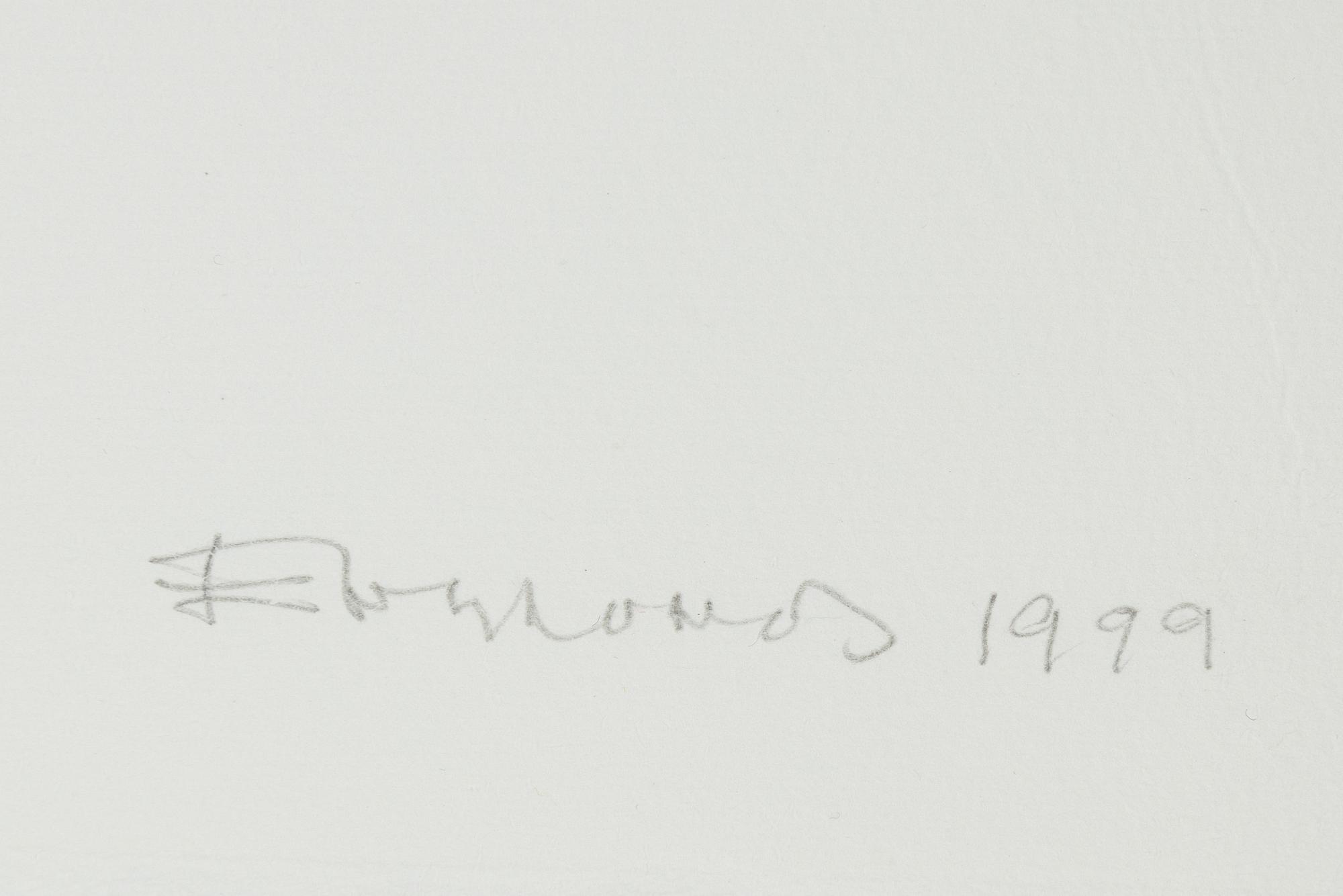 Lars Englund, litografi, 1999, signerad.