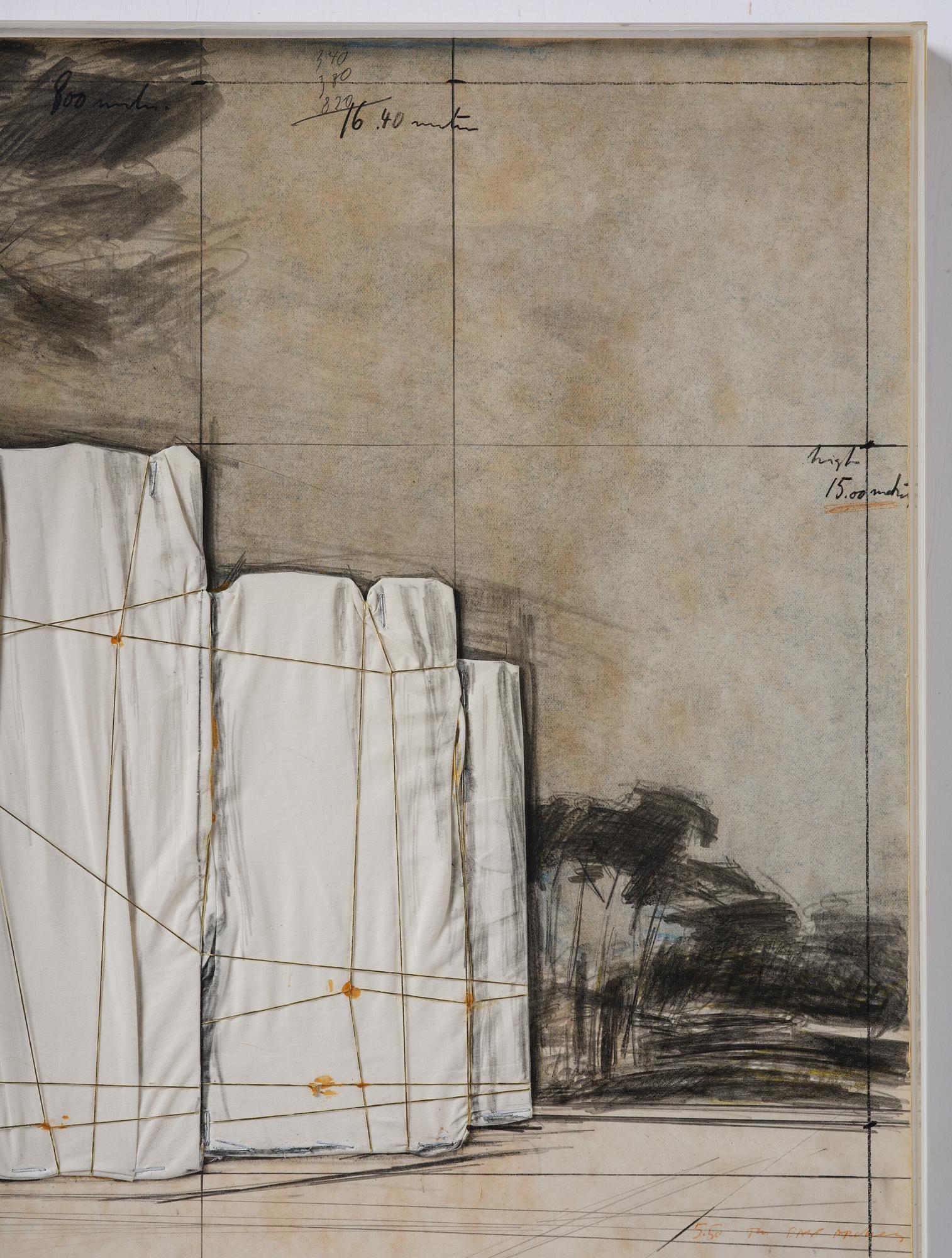 Christo Vladimirov Javacheff, "The Wall / Project for a Wrapped Roman Wall".