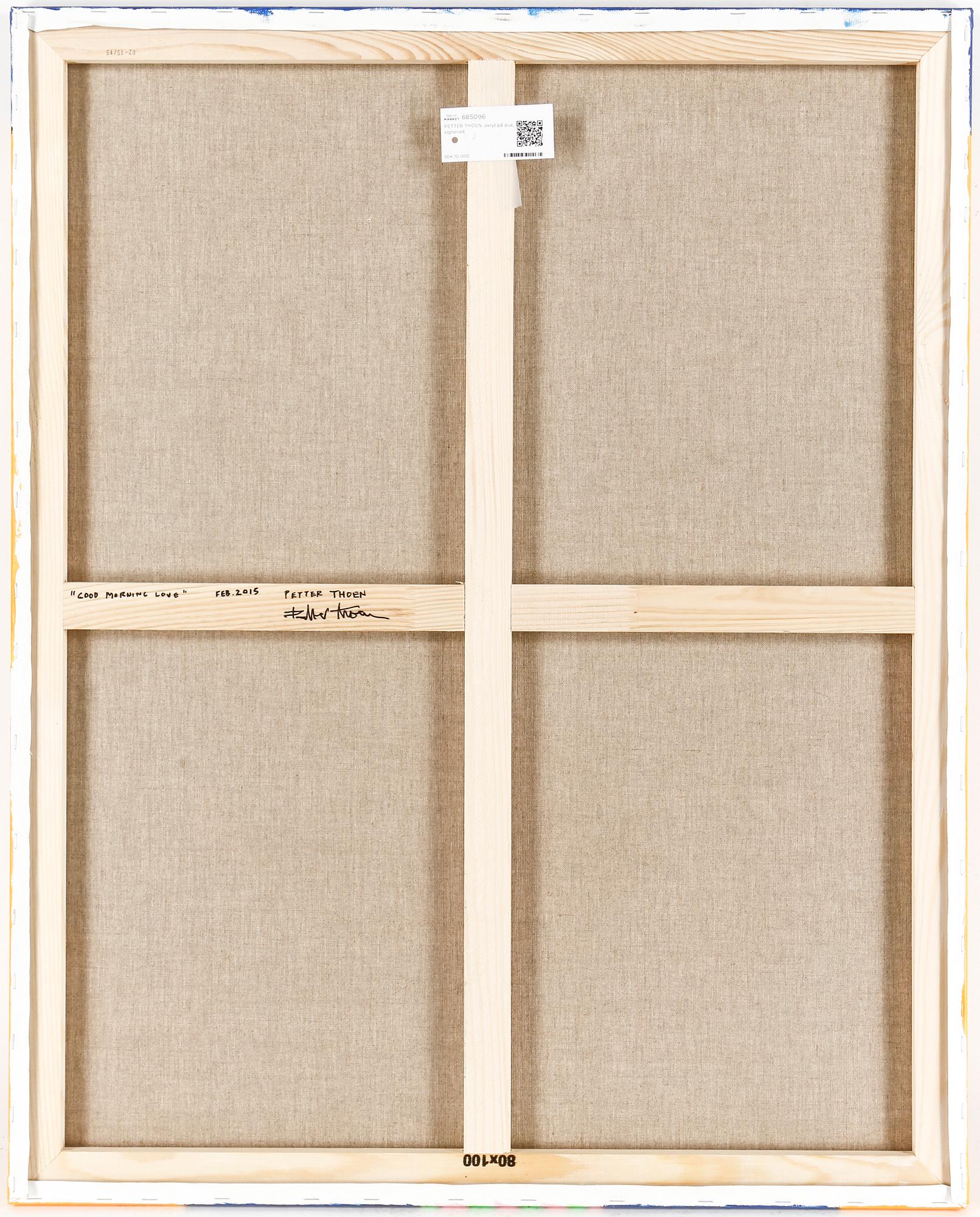 PETTER THOEN, akryl på duk, signerad.