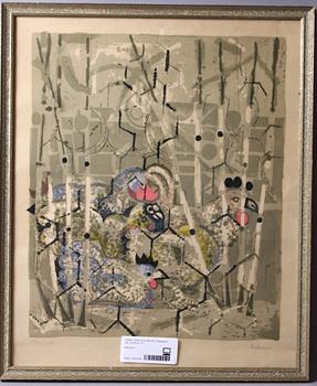 ACKE OLDENBURG, färglitografi, sign, provtryck.