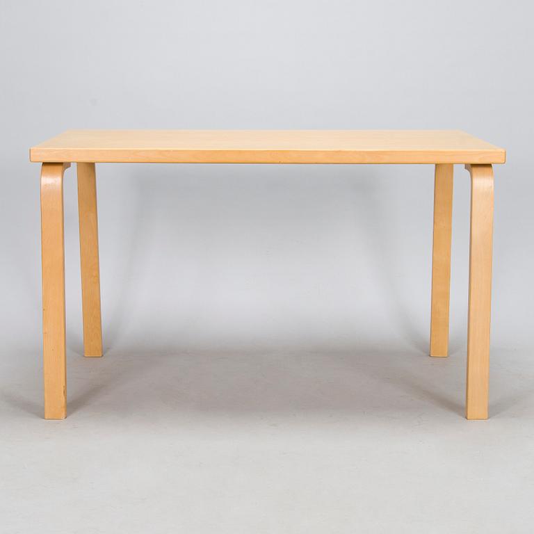 Alvar Aalto,a 1980s '81B' table for Artek.