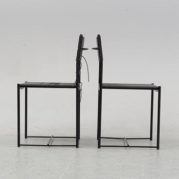 Giandomenico Belotti, six 'Spaghetti' chairs, Alias, Italy.