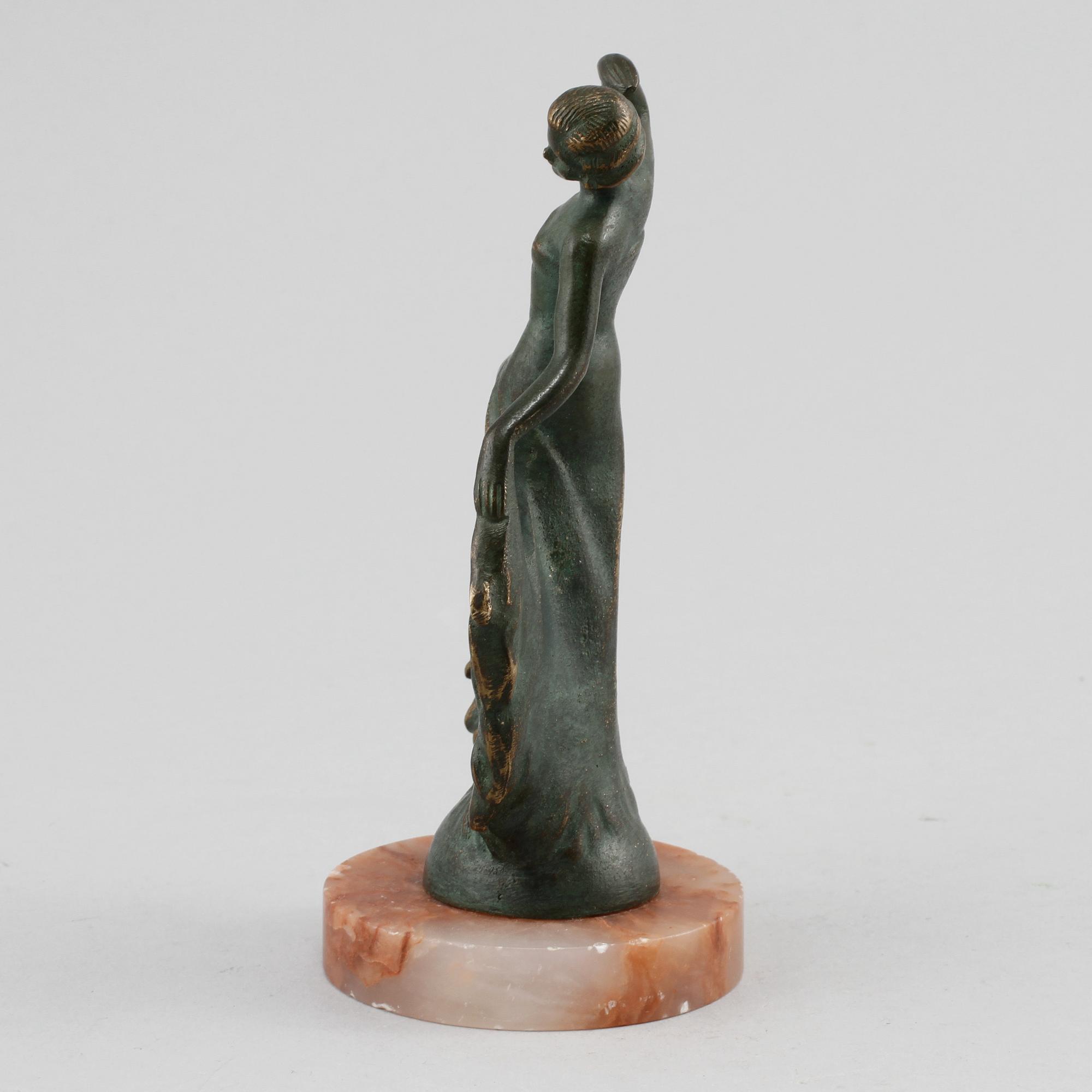 FIGURIN, brons, omkring 1900-talets mitt.