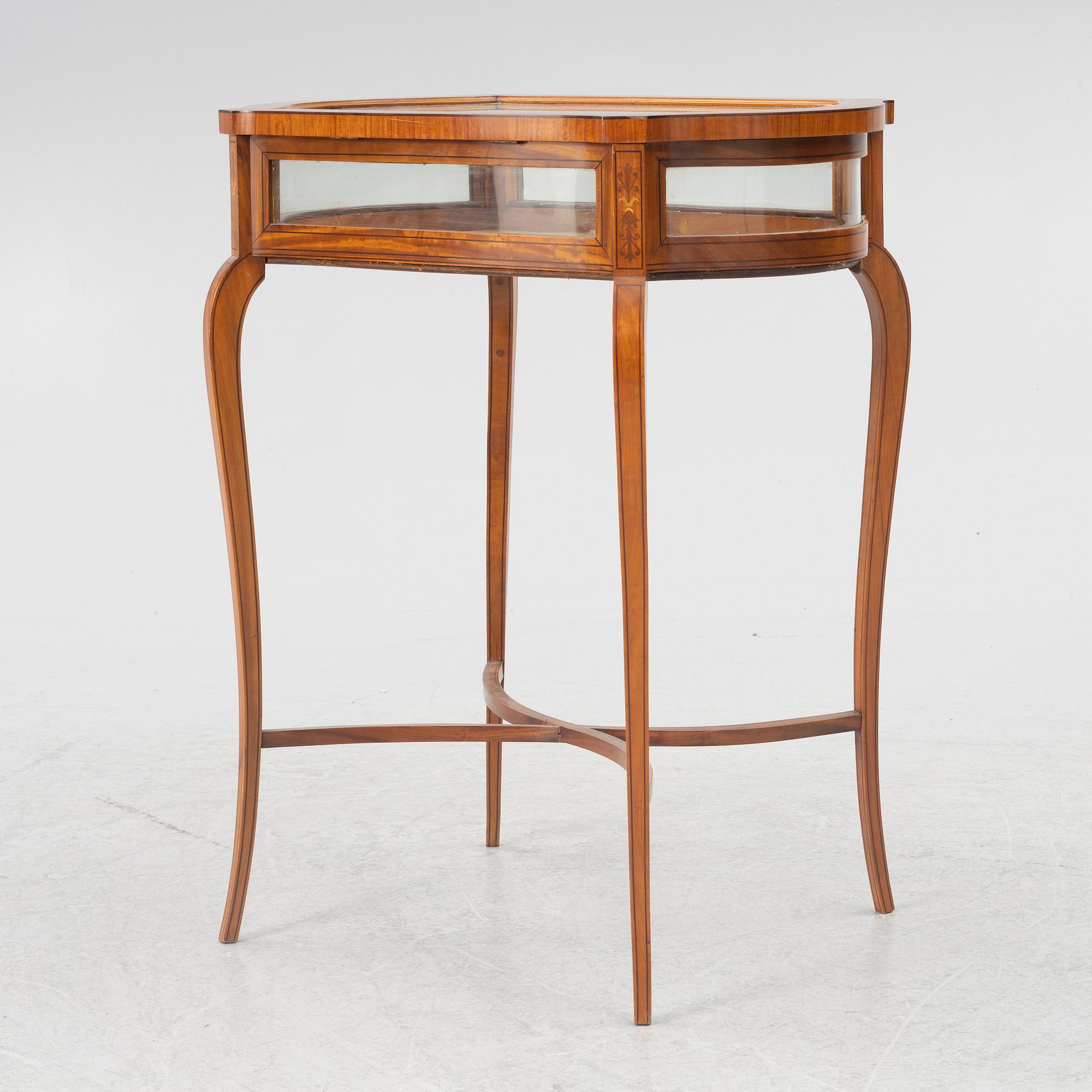 Display table, Louis XV style, circa 1900.
