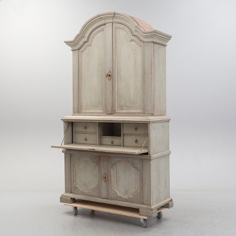 An 18th century rococo cabinet.