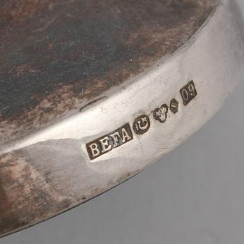 LJUSSTAKAR, ett par, silver, BEFA, Göteborg, 1965.