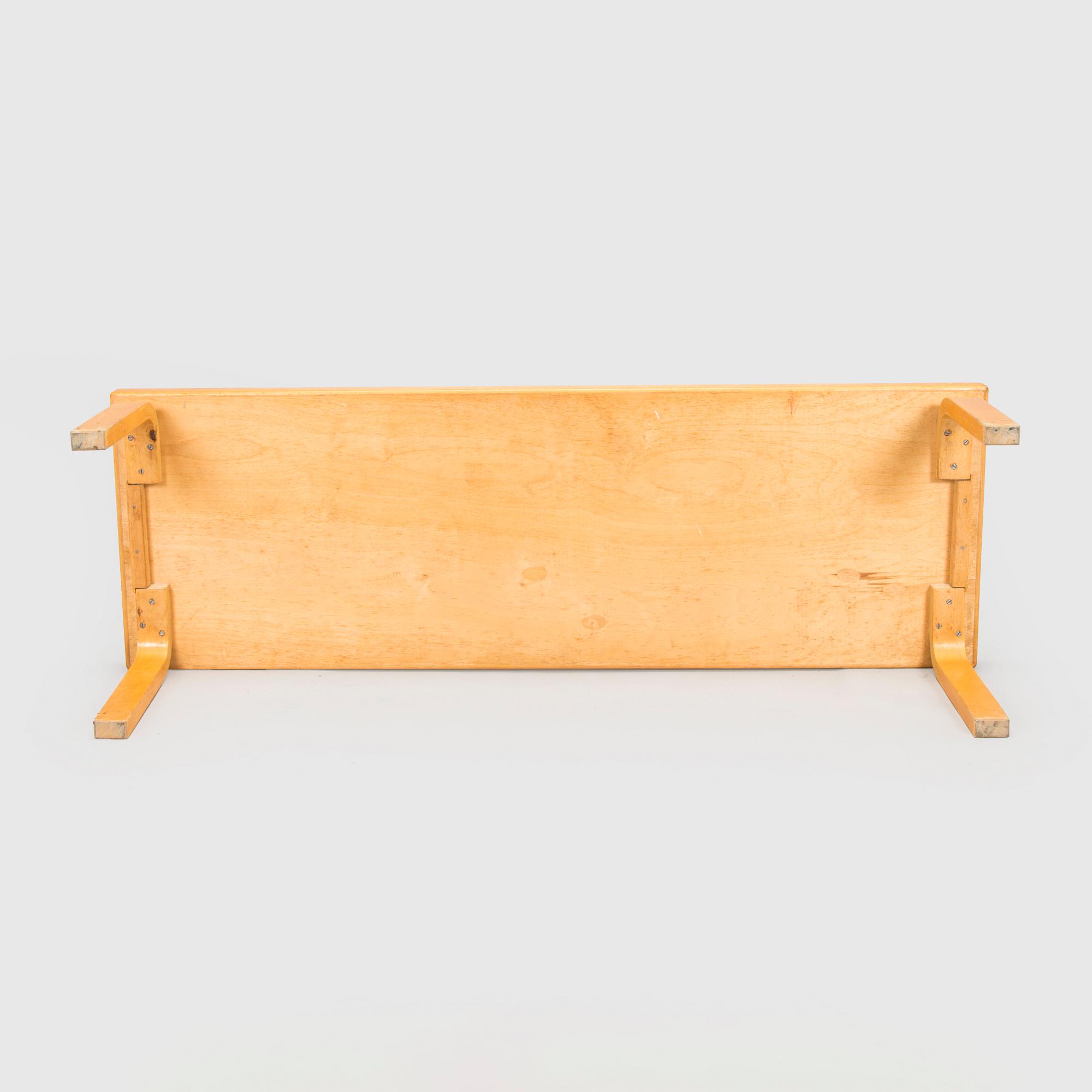 Bench, model 168A, design by Artek's drawing office, for O.Y Huonekalu- ja Rakennustyötehdas A.B. 1957.