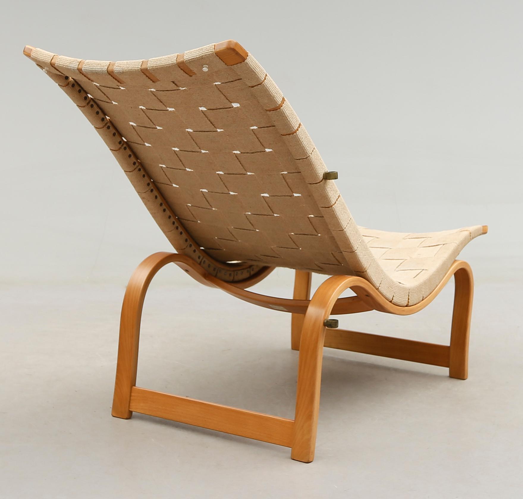 VILSTOL, "Liggstol nr 36", OCH FOTPALL, Bruno Mathsson, Firma Karl Mathsson, Värnamo, 1941.