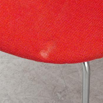 Arne Jacobsen, karmstolar, fyra st, Måsen/liljan", Fritz Hansen, Danmark, 1960-tal.