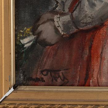 Emma Toll, Half-Length Portrait.