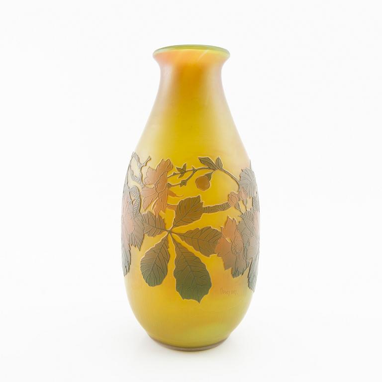 Vase, Orrefors, overlay, early 20th century.