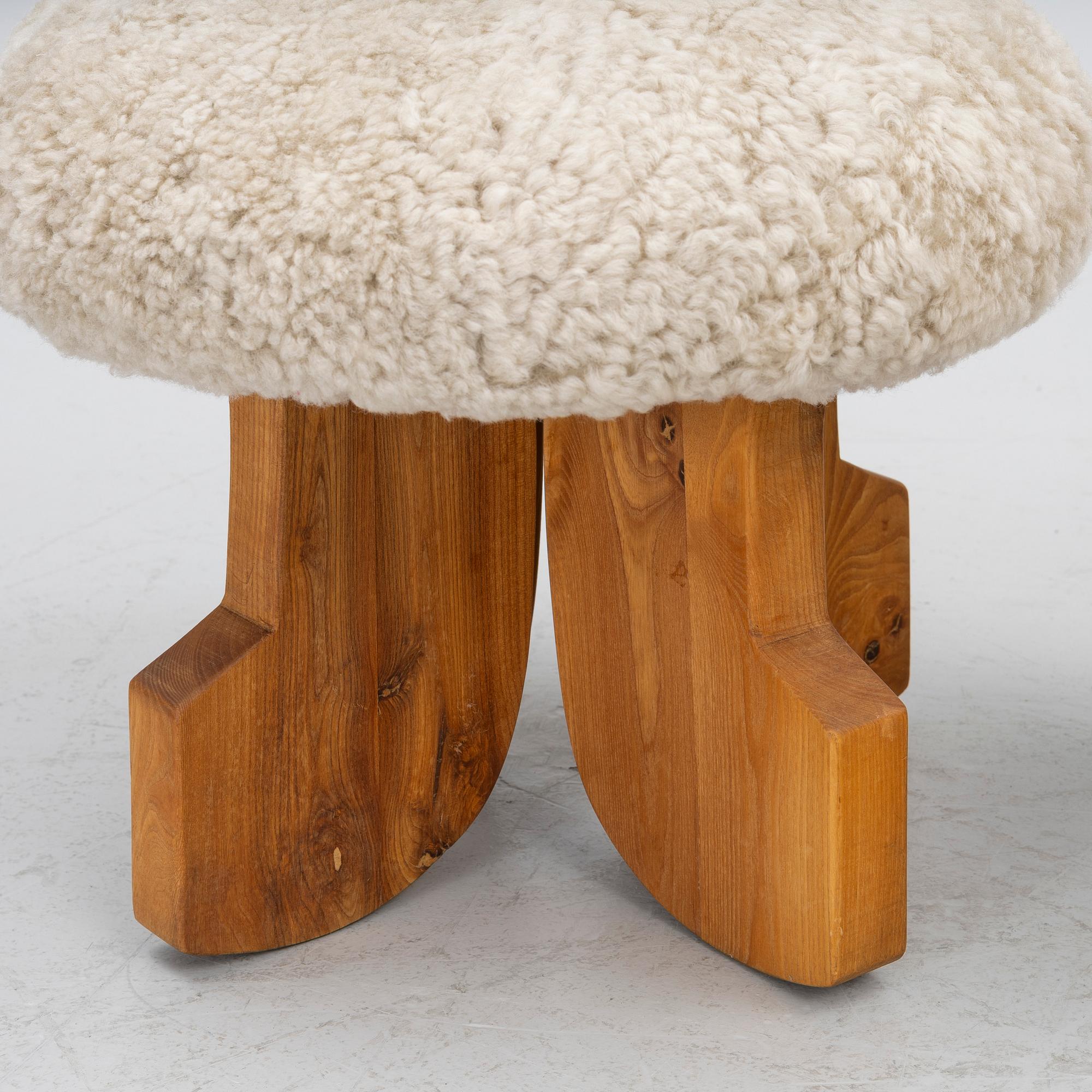 Bernt Bäckdahl, a pair of stools, one signed and dated -79.