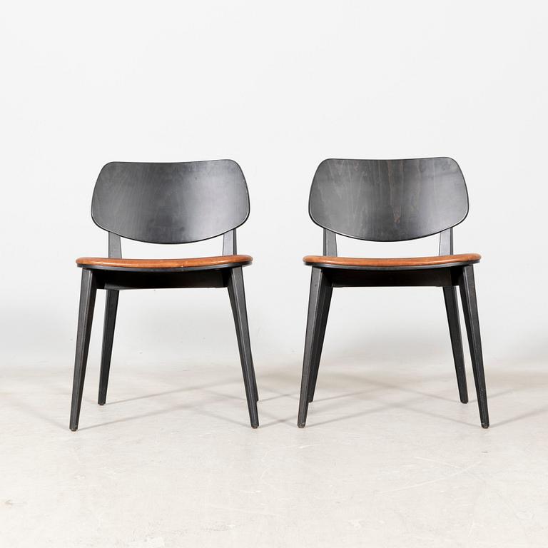 Emilio Nanni, a pair of "Doll wood 550" chairs for Billiani 2000s.