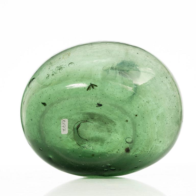 Bottle, glass, folk art, 17th-18th century.