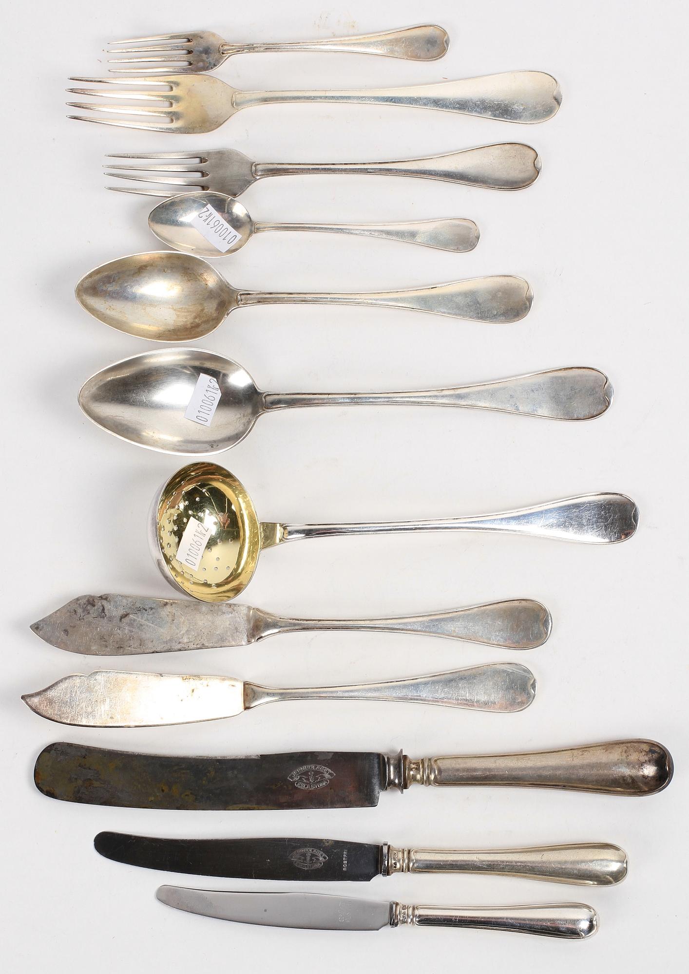 PARTI BESTICK, 97 delar. Silver, bl a GAB.