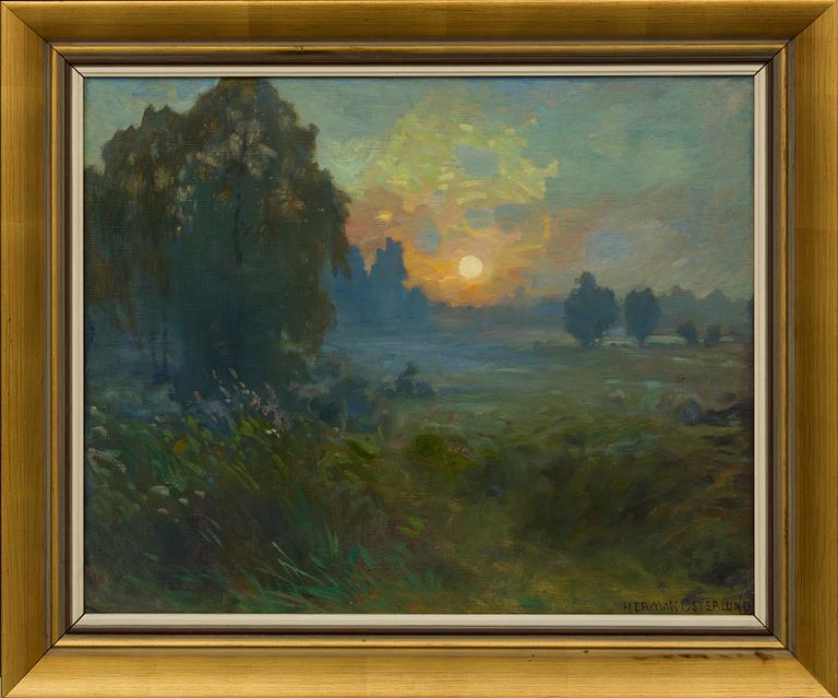 HERMAN ÖSTERLUND, oil on canvas, signed,