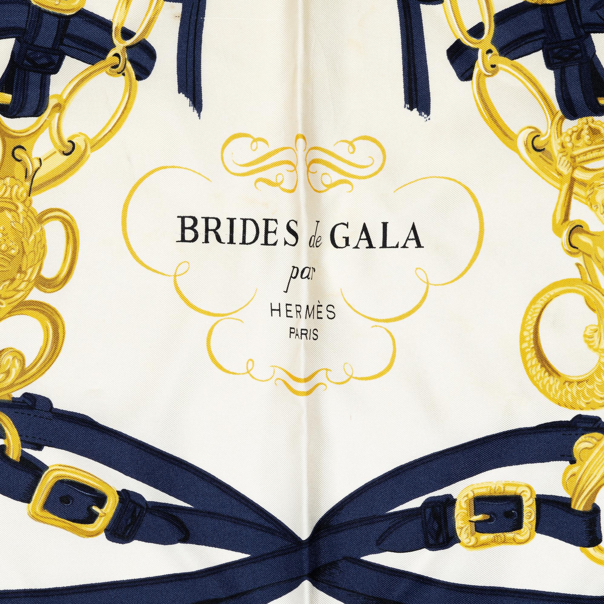 Hermès, two scarves "Brides de Gala" and "Fleurs de Lotus".