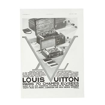 365. LOUIS VUITTON samt HERMÈS, tre stycken modeaffischer.