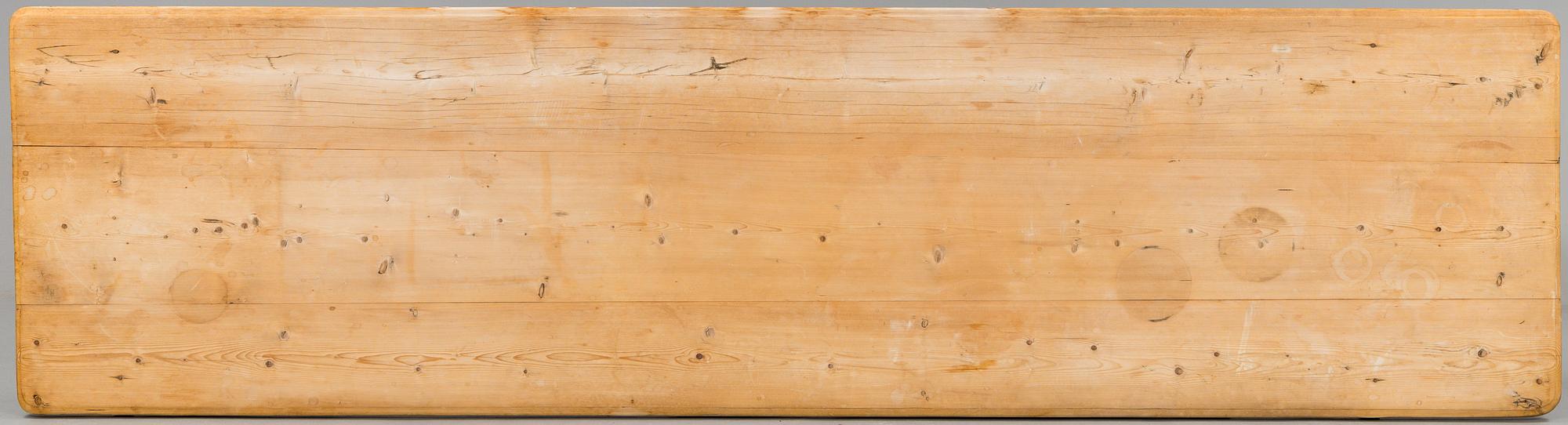 a Swedish pine table from around 1900.