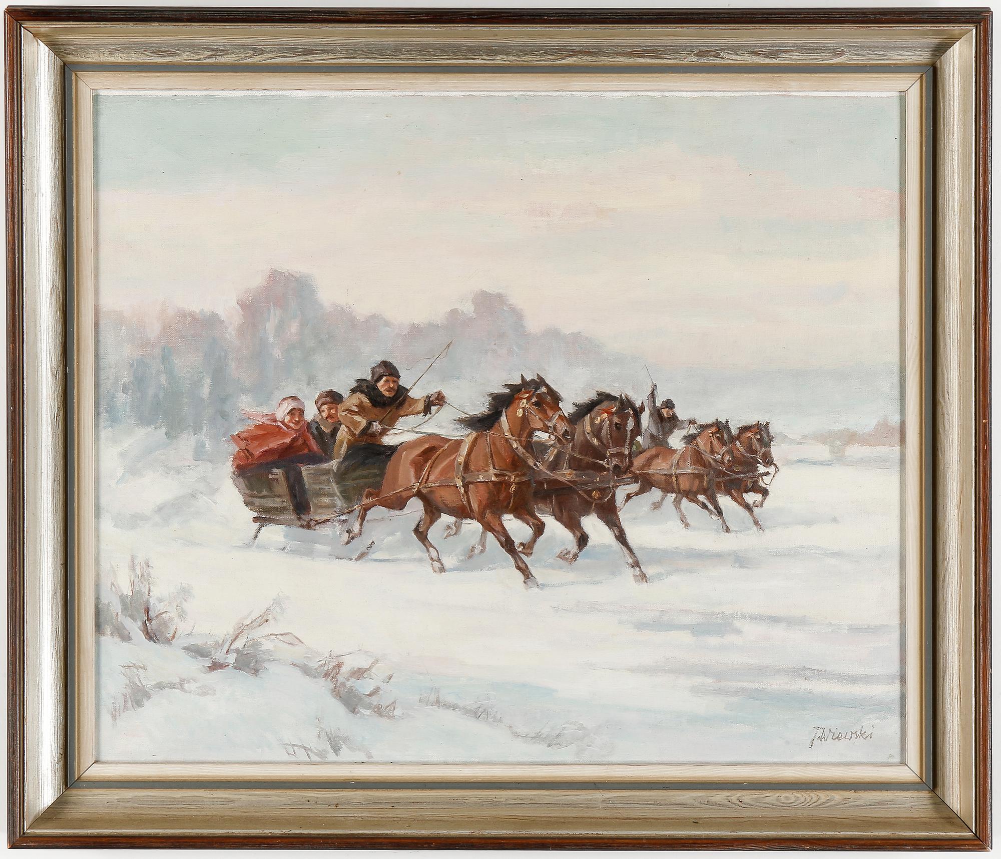 JAN WOLSKI, olja på duk, signerad.