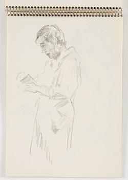 Lotte Laserstein, Skissblock med 19 teckningar varav 1 signerad.