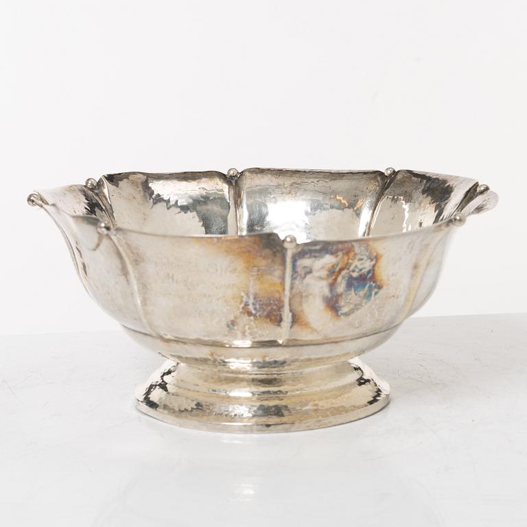 Bowl, silver, stamped ESAB, Kristianstad 1923.