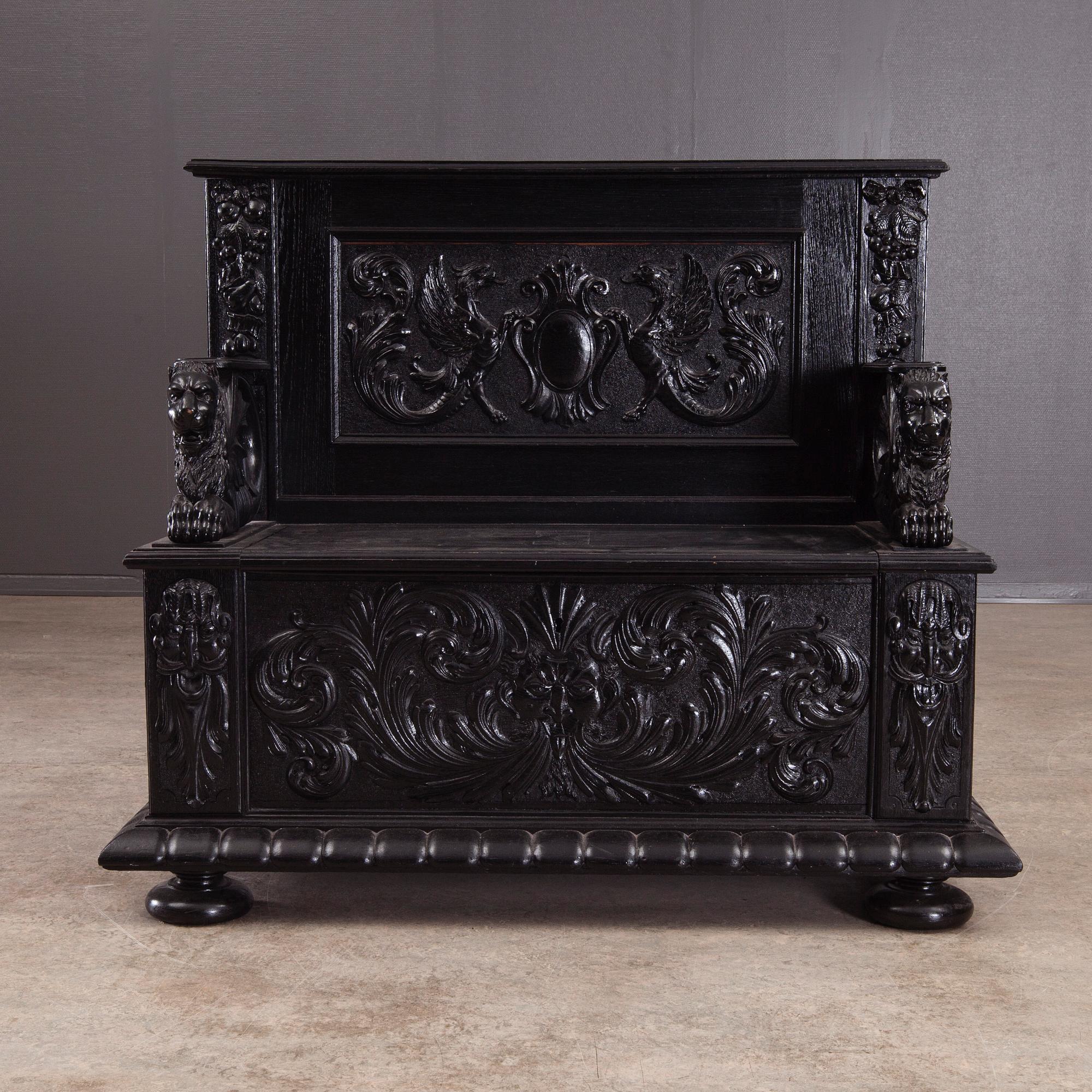 BÄNK, barockstil, 1800-talets slut.