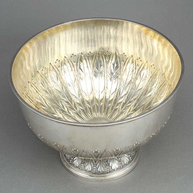 SKÅL PÅ FOT, silver, empirestil, Hagström & Lundqvist, Falun 1906. Vikt ca 1196 gram.