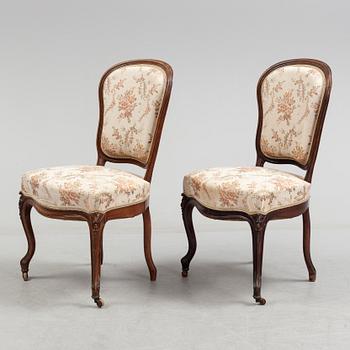 A sofa, two armchairs and two chairs, rococo style, first half of the 20th century.