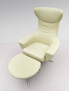 FÅTÖLJ MED FOTPALL, "Baloo", Olav Eldöy, Norge.