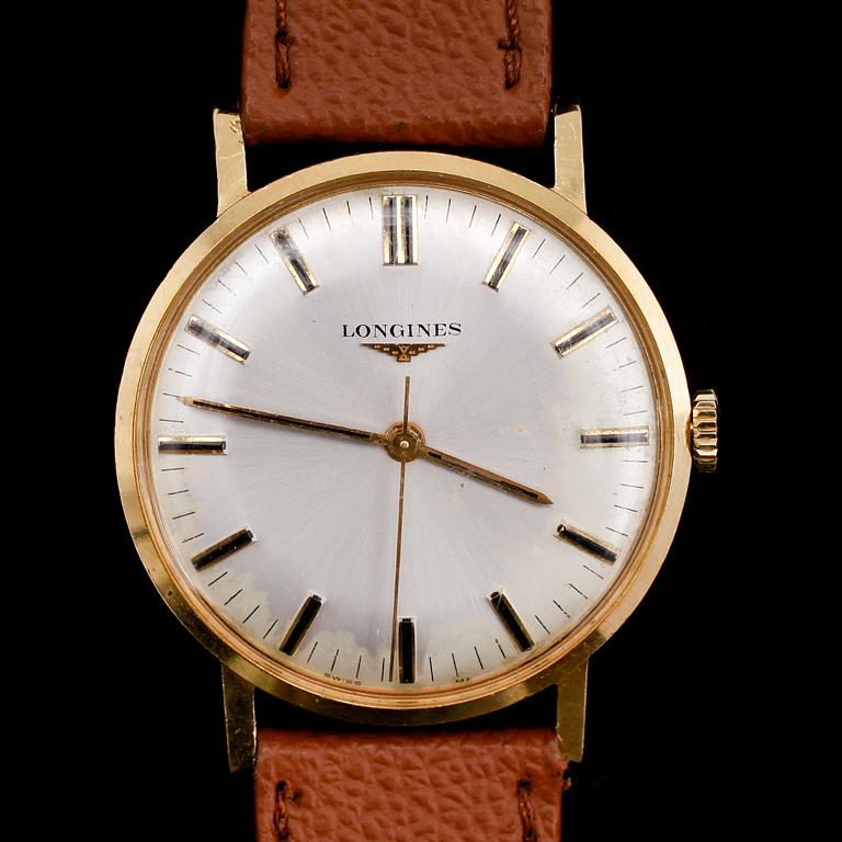 ARMBANDSUR, 18 k guld, Longines.