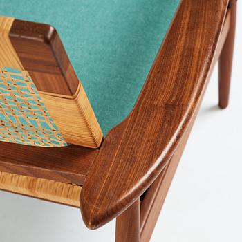 Hans Olsen, a model 519 teak easy chair for Juul Kristensen, Denmark, 1950's.