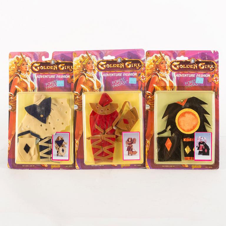 GOLDEN GIRL, 10 delar i förpackningar, Galoob, 1984.