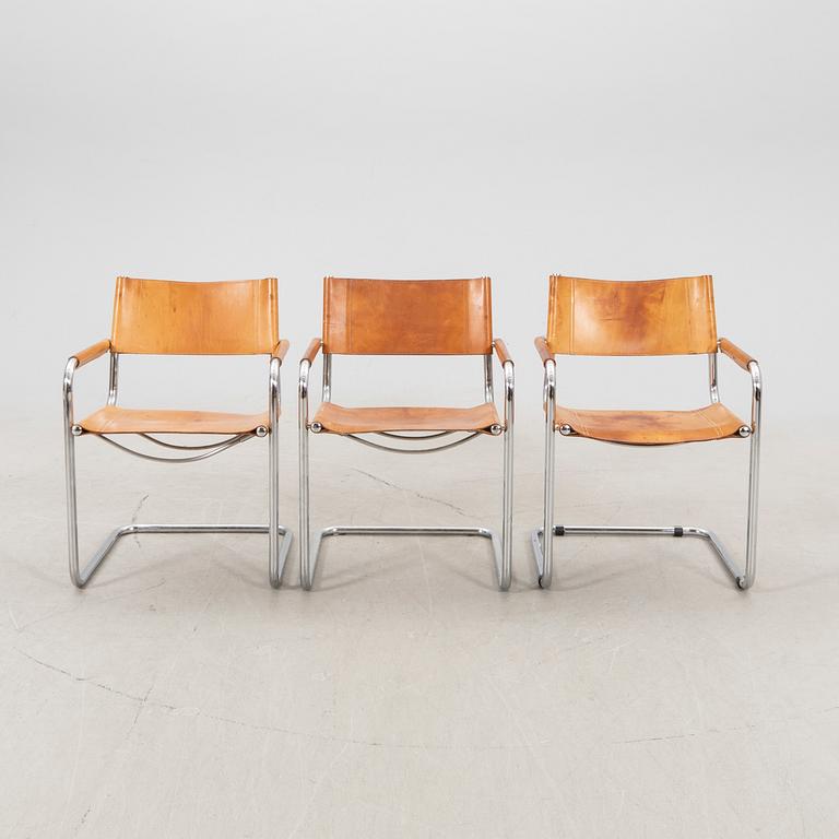 A set of three chairs, Italy, second half of the 20th century.