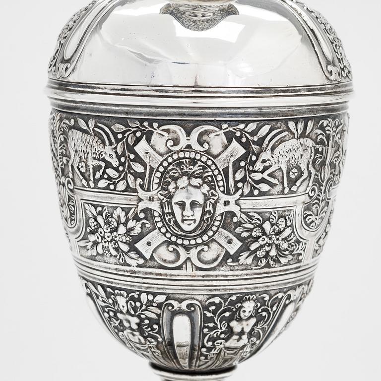 Vinkanna, sterling silver, London 1885, av Robert Roskell, Alan Roskell & John Mortimer Hunt.