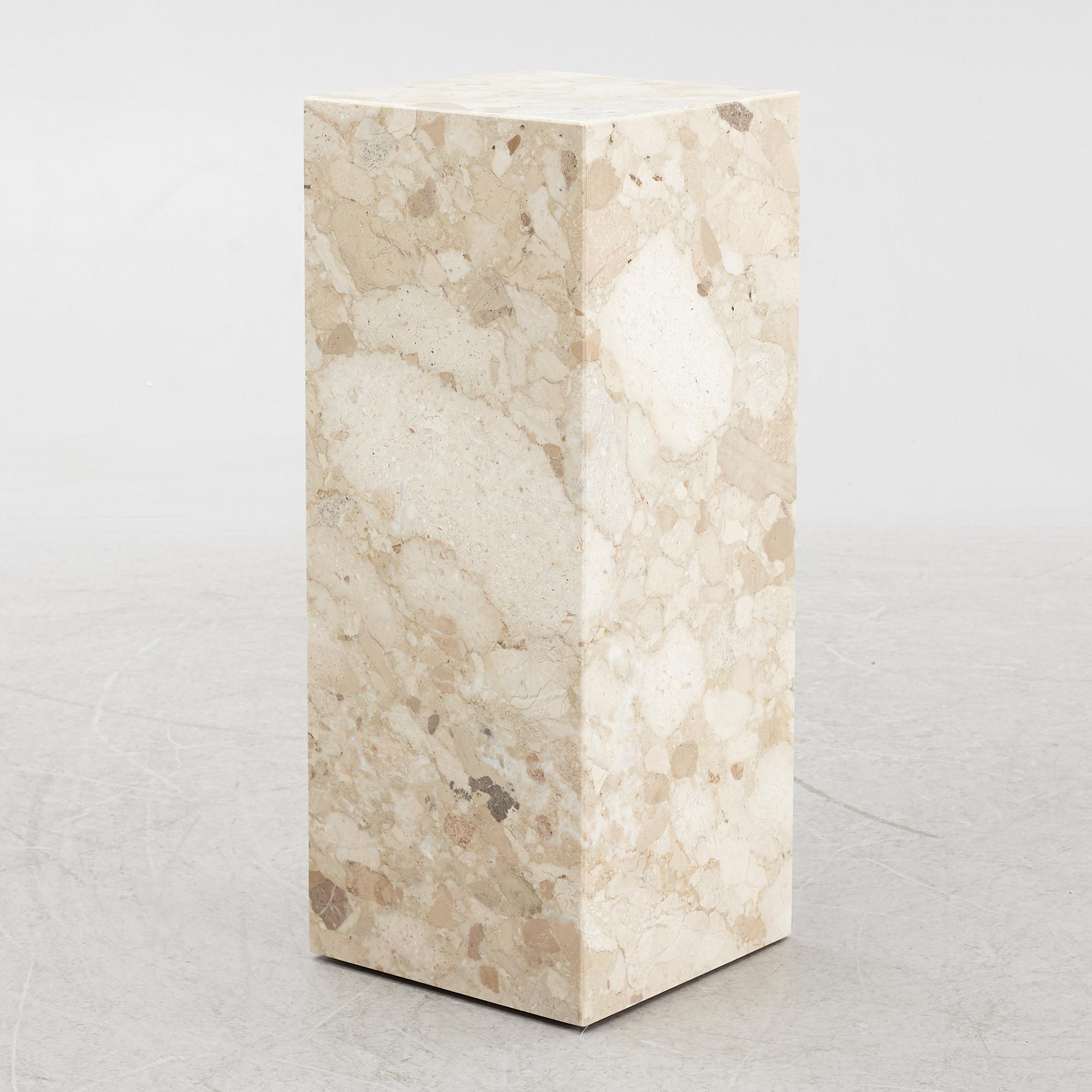 A 'Plinth' pedestal, Audo Copenhagen, Denmark, 2023.