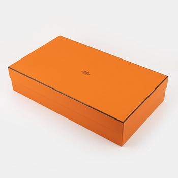 Hermès, a pair of brown 'Jumping leather riding boots', size 37½.