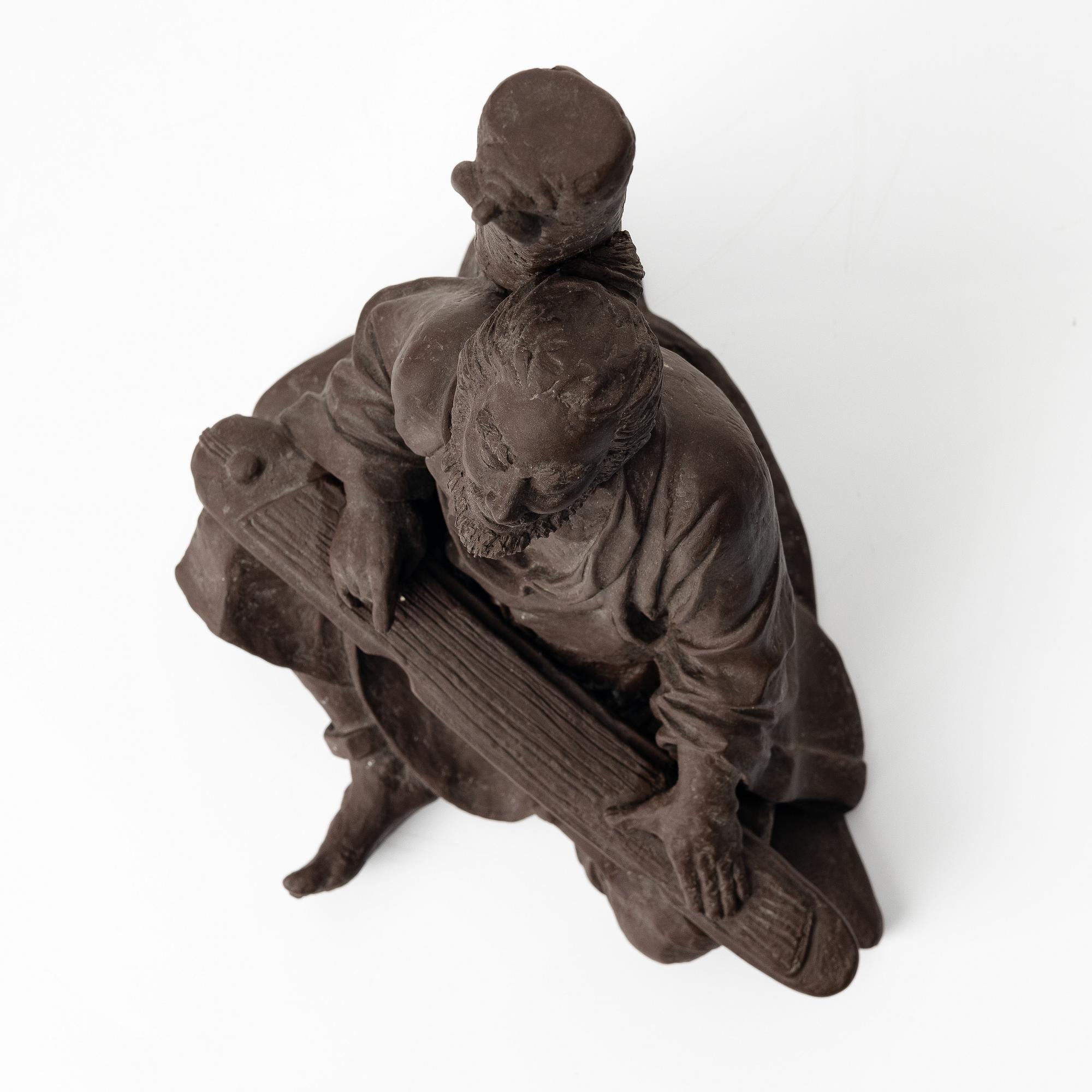 Liu Wenjing, Figurine, Yixing ware. China, 20th century.