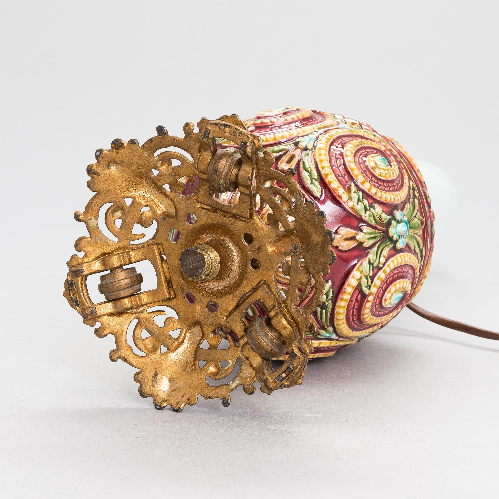 Pöytävalaisin, 1800-luvun loppua.