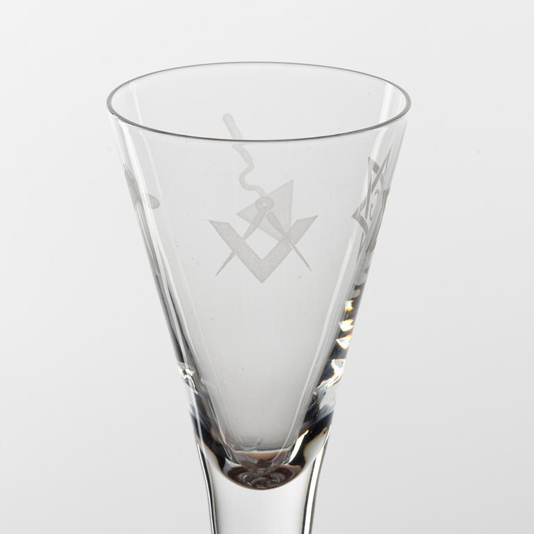 Snapsglas, 6 st, 1900-tal.