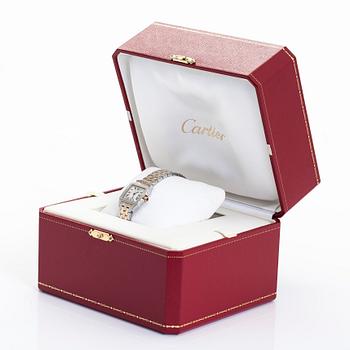 Cartier, Santos Demoiselle, wristwatch, 20 x 19.5 (28) mm,