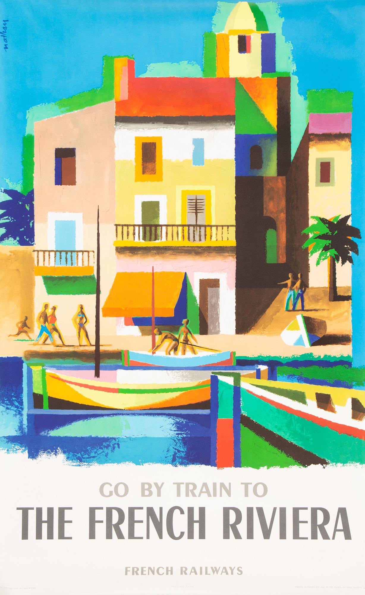 Two posters, French National Railroads SNCF, Paris, France, 1960's.