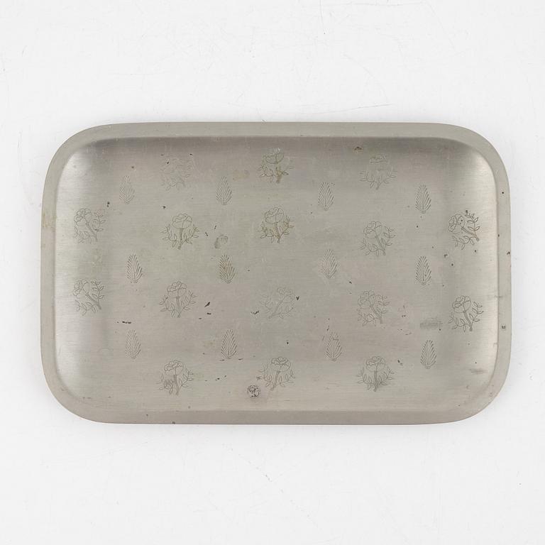 Björn Trägårdh, a pewter tray, Firma Svenskt Tenn, Stockholm 1932.