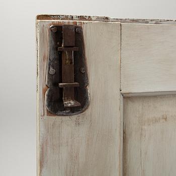 A painted cabinet, 19th Century.