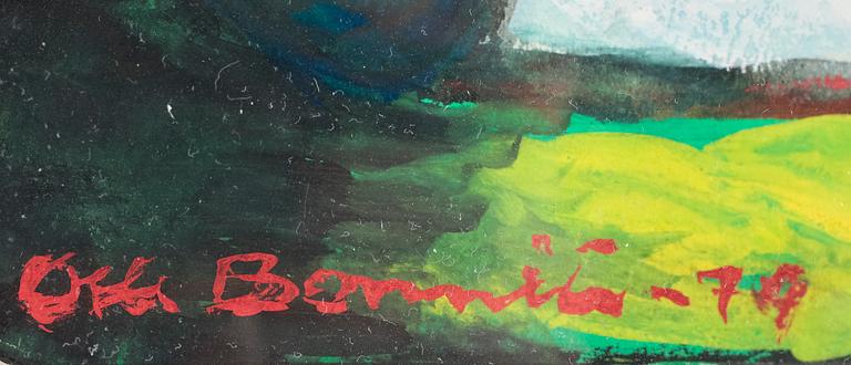 OLLE BONNIÉR, gouache, sign o dat -79.