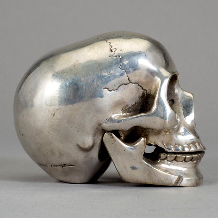 SKULPTUR, försilvrad metall, 1900/2000-tal.