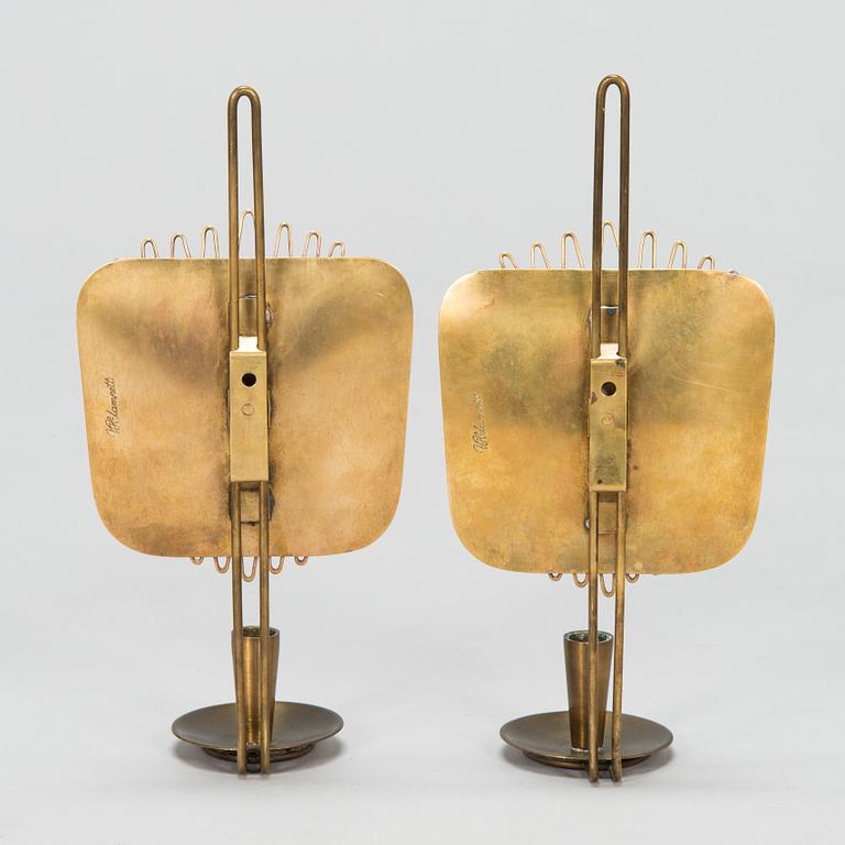 Veikko Huotari, a pair of mid-20th-century wall sconces.