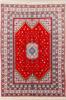 An old Moroccan carpet approx 292x205 cm.