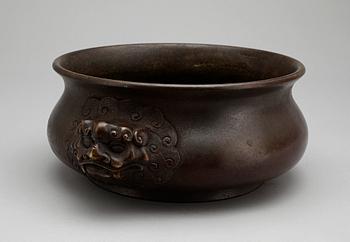 RÖKELSEKAR, brons, Kina, 1800-tal.