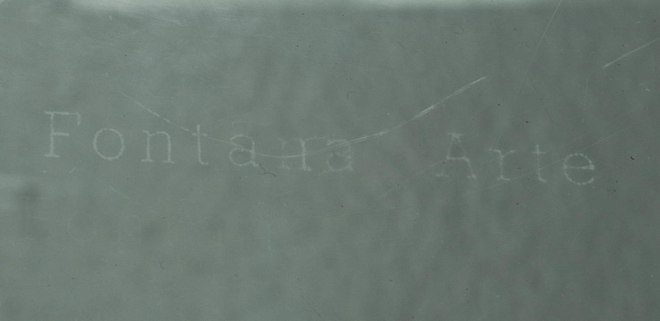 GAE AULENTI, soffbord, "Tavolo con Ruote", Gae Aulenti, Fontana Arte, Italien.